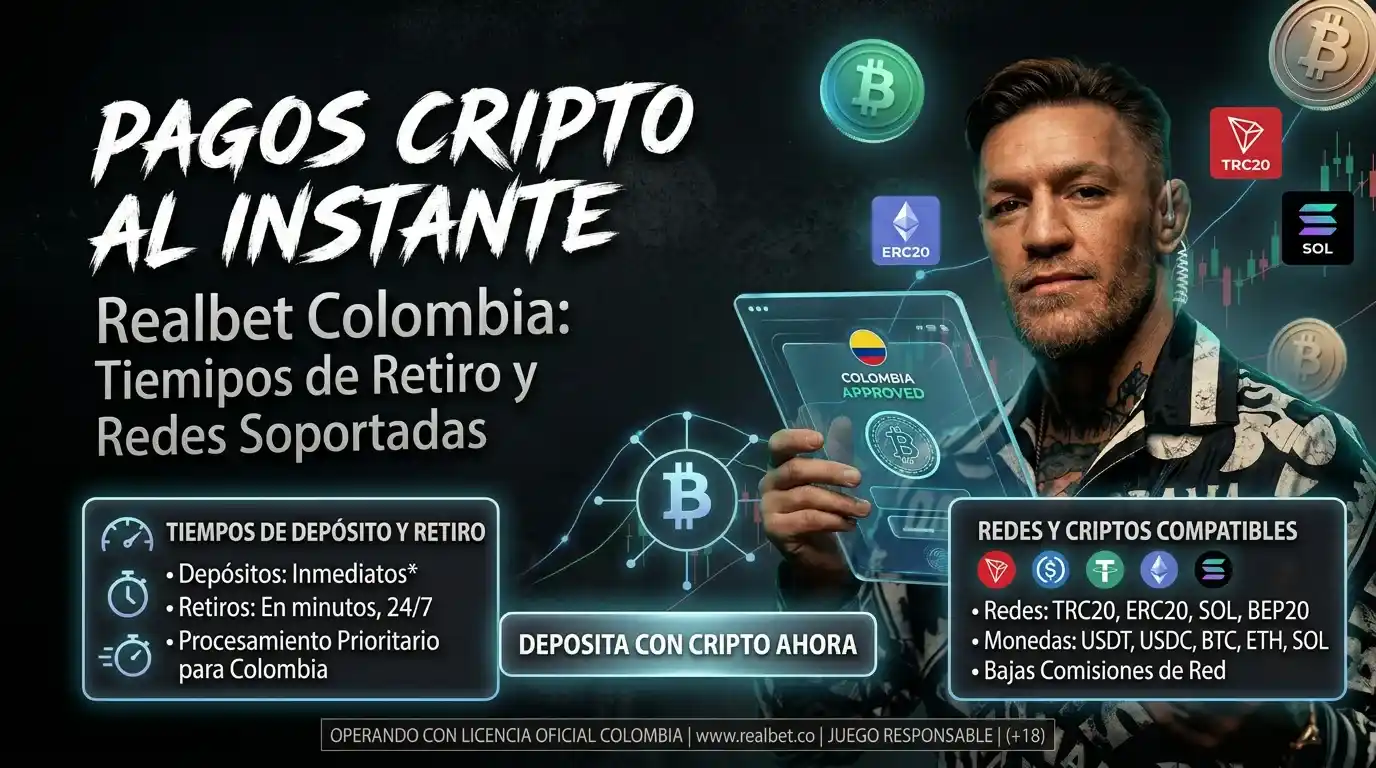 Pagos con Cripto: Tiempos y Redes Soportadas